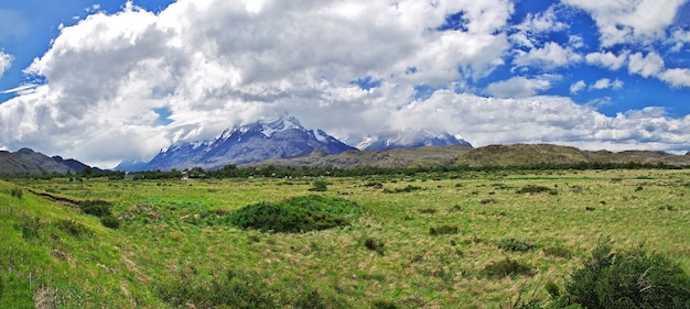 Natureza do Parque Nacional Torres del Paine na Patagônia, Chile