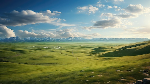 natureza estepe russa vasta ilustração rocha horizonte colina vista selvagem nuvem natureza estepe russa vasta
