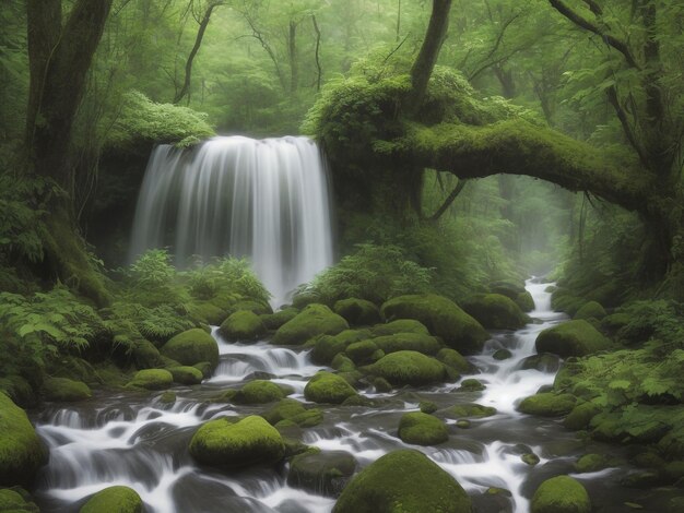 natureza linda close up imagem gerada por IA