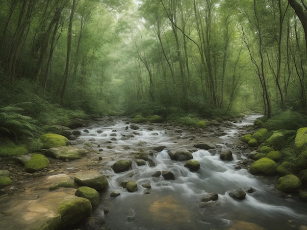 natureza linda close up imagem gerada por IA