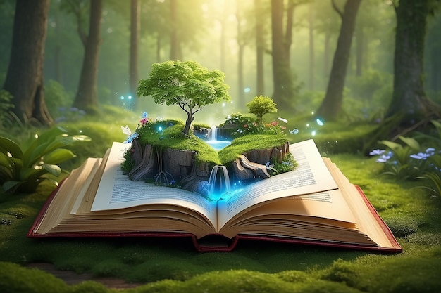 Natureza Livro mágico Descobrindo maravilhas e segredos encantadores