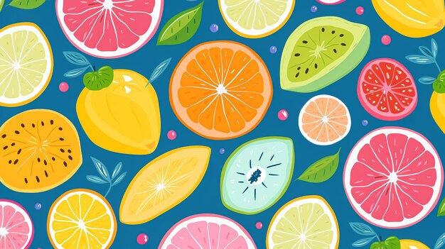 natureza texturizada frutos de jackfruit padrão sem costura fundo de cores vivas