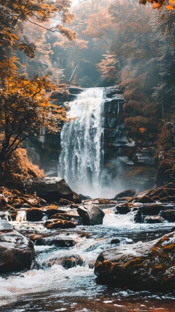 Naturfotografie von Wasserfällen tagsüber