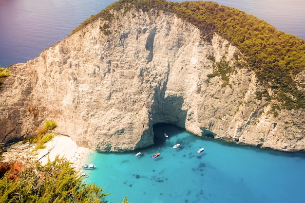 Naufrágio na praia navagio