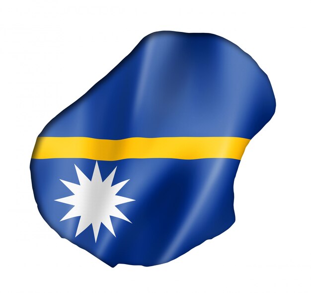 Nauru Flagge Karte