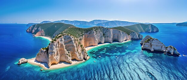 Navagio Strand Insel Zakynthos Griechenland Generative KI