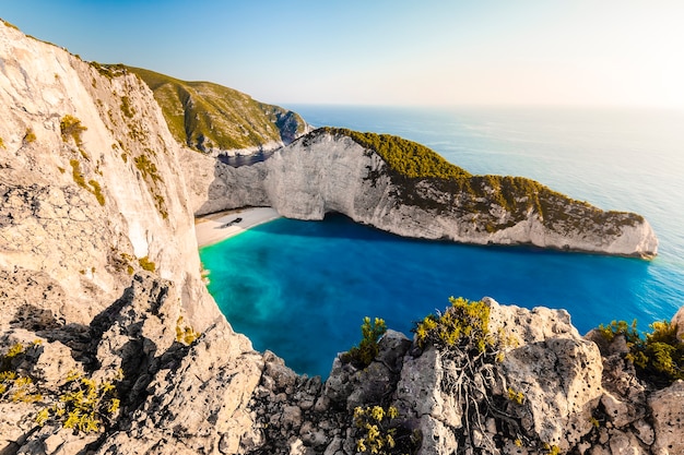 Navagio Strand mit Schiffbruch