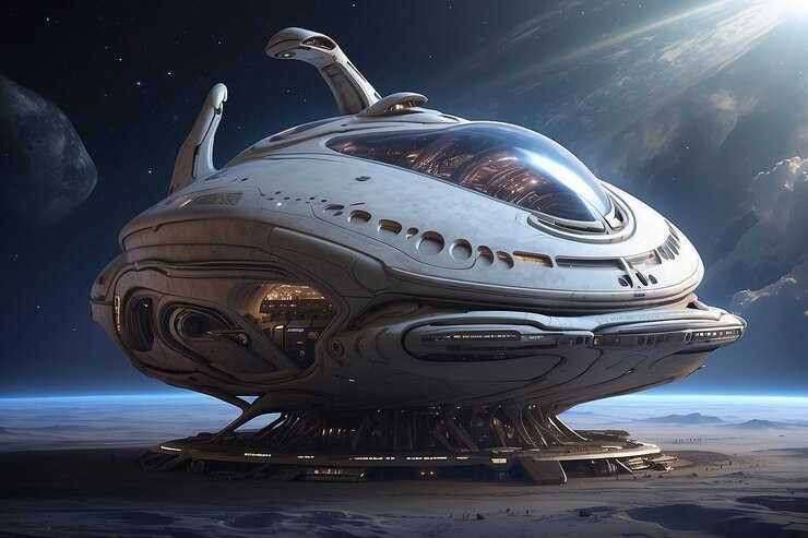 una nave alienígena muy avanzada y grande