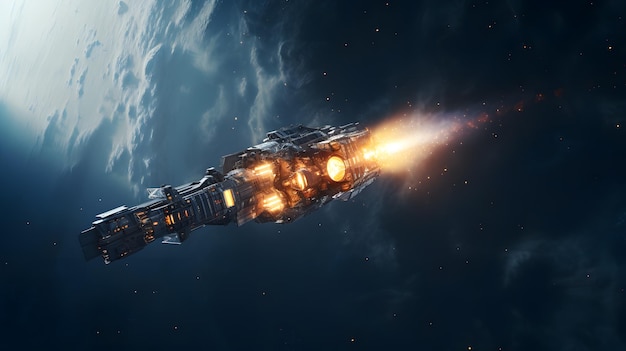 La nave espacial Beyond Earth se embarca en una exploración celestial