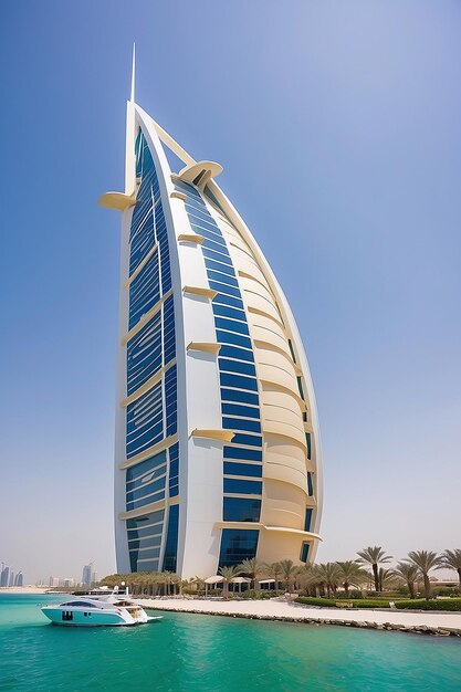 Navegando para o luxo Explorando o icônico Burj Al Arab Hotel em Dubai 4 de junho de 2013