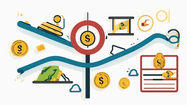 Foto navegando por problemas y obstáculos financieros