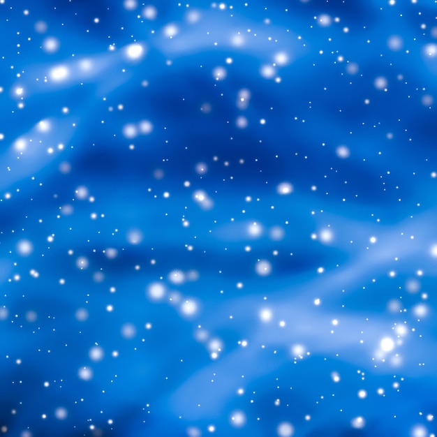 Navidad año nuevo y día de San Valentín fondo abstracto azul diseño de tarjeta de vacaciones brillo de nieve brillante como telón de fondo de venta de temporada de invierno para marca de belleza de lujo