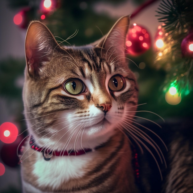 Navidad y catroom en decoración navideña.