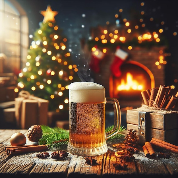 Navidad con cerveza y un mensaje