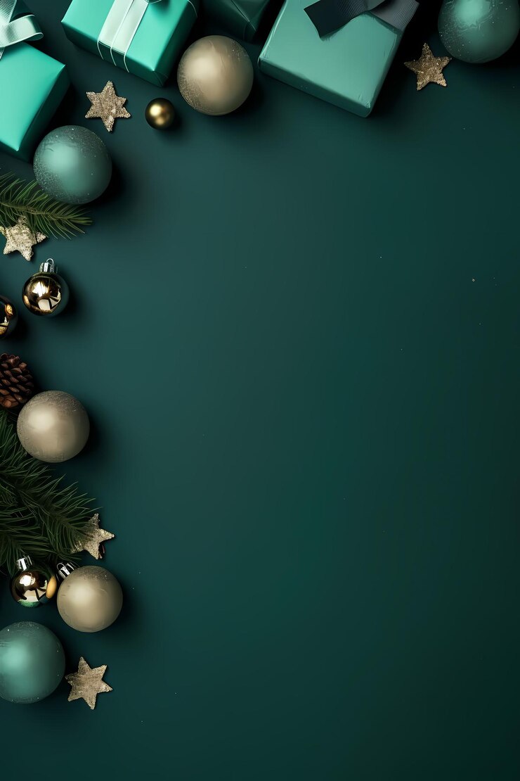 La Navidad está aquí plantilla de Navidad para su diseño