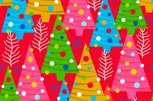 Navidad y feliz año nuevo invierno patrón sin costura para el papel de regalo