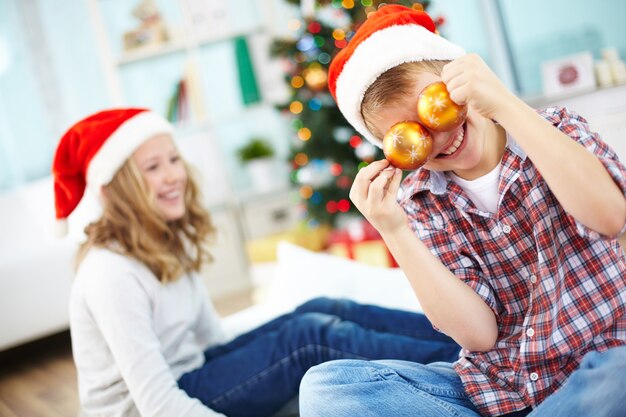 navidad de fondo de vacaciones hijo felices