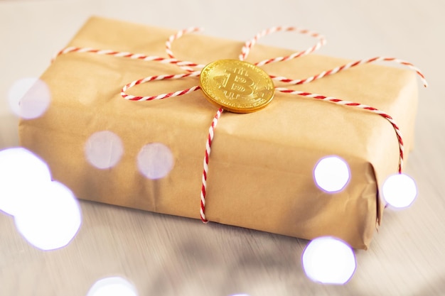 Navidad mercado de valores bitcoin regalo de año nuevo