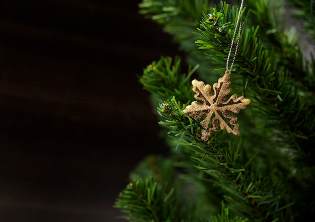 Navidad o año nuevo decorado abeto