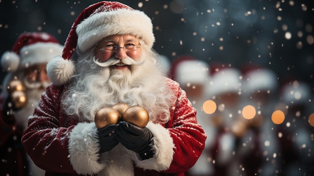 navidad santa claus en snowgenerative ai