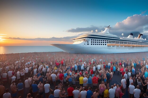 Foto navio de cruzeiro de passageiros