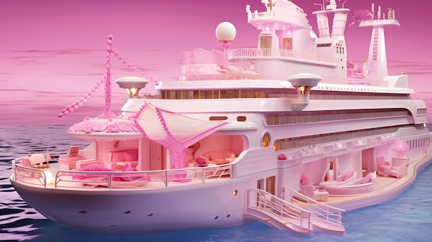 Navio de luxo da Barbie