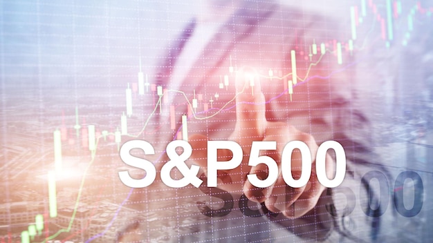 Índice do mercado de ações americano SP 500 SPX Financial Trading Business conceito