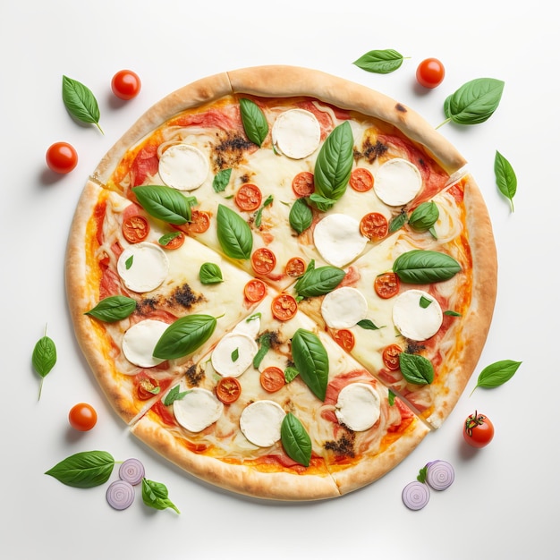 Neapel-Pizza mit Gemüse