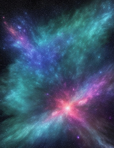 Nebel und Galaxien im Weltraum Abstrakter Kosmos-Hintergrund