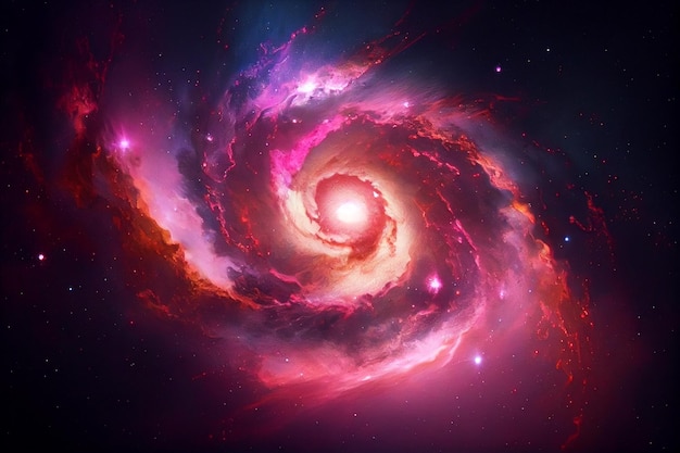 Nebel und Galaxien im Weltraum Elemente dieses Bildes, bereitgestellt von NASAgenerative ai