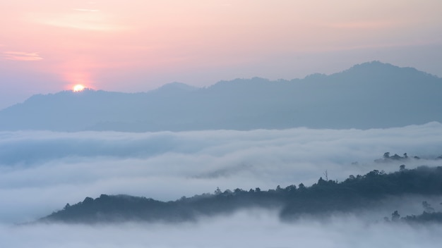 Nebliges Meer, Phu Sala, Sukhirin, Nakhon Si Thammarat