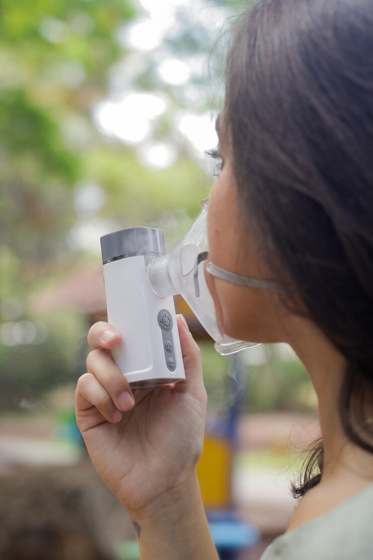 Nebulizador para inalação de ninas joven medicina respiratória tratamento do asmax9