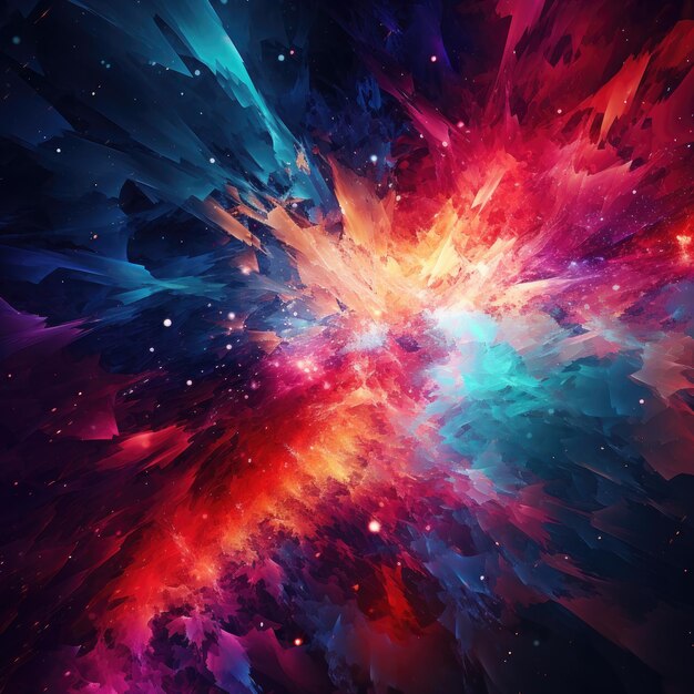 Nebulosa abstracta de colores