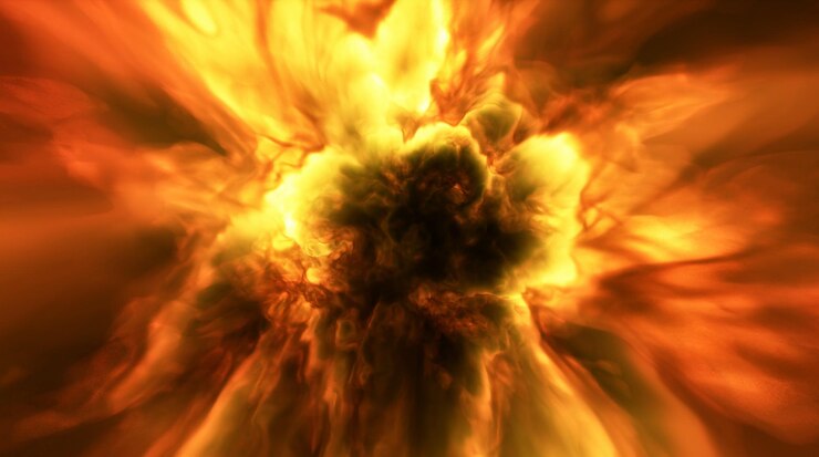 Foto nebulosa cósmica no espaço entre estrelas e galáxias nebulosa de nuvens de poeira de gás no espaço sideral nascimento e expansão do universo formação de estrelas e planetas da nebulosa renderização 3d