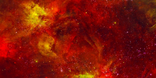 Nebulosa de alta resolução e fundo de galáxia