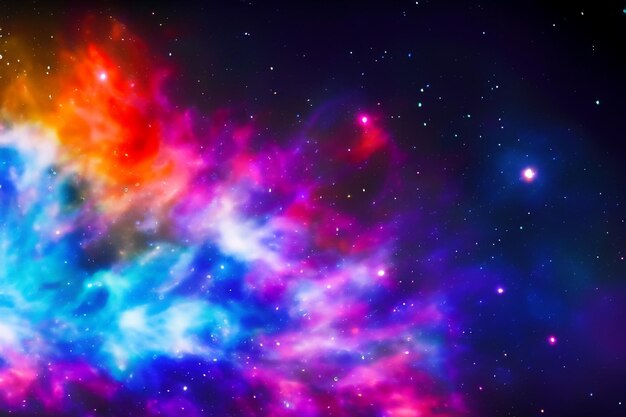 Foto nebulosa de fundo espacial
