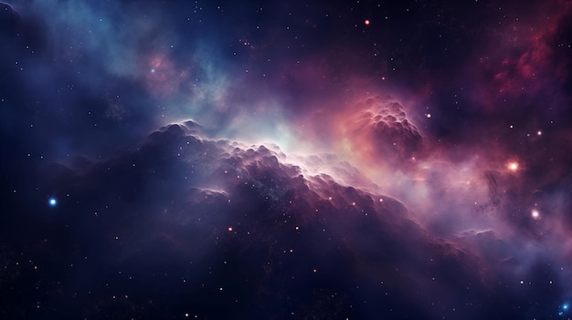 Nebulosa en el espacio fondo fotográfico de astrografía de alta calidad