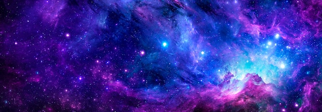 Nebulosa estelar y galaxia del espacio profundo en el universo, fondo cósmico