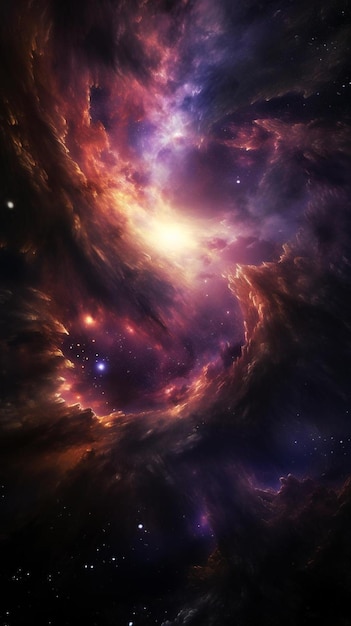 Una nebulosa de estrellas se ve en esta imagen tomada por satélite.