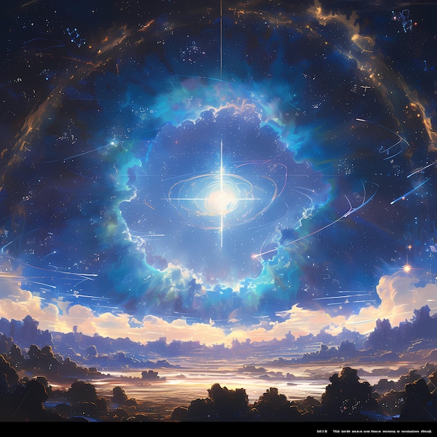 La nebulosa etérea Un viaje cósmico vívido