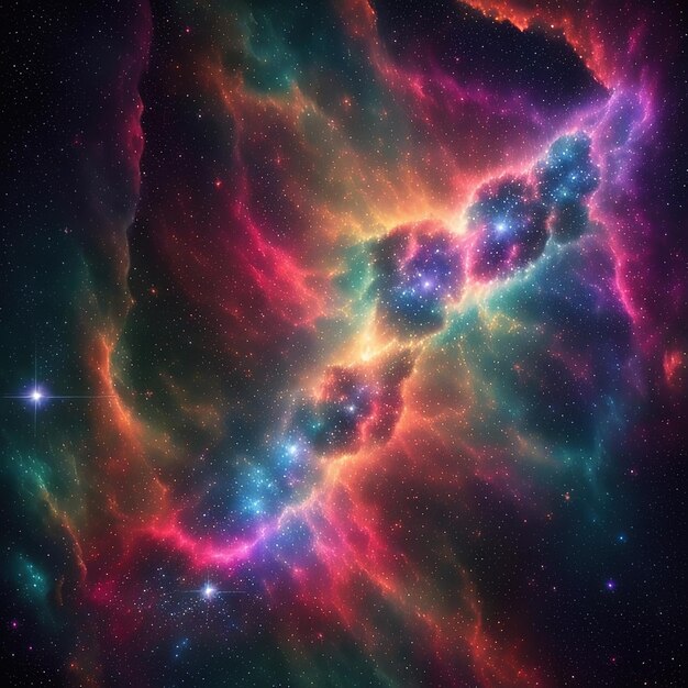 Una nebulosa con una nebulosa al fondo
