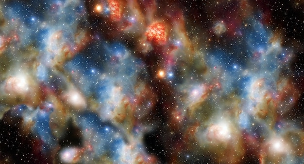 Nebulosa en planetas del espacio exterior y galaxia