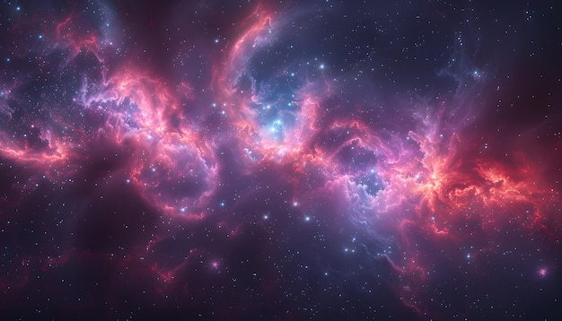 una nebulosa que está en el centro de una galaxia