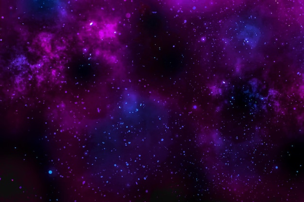 Nebulosa roxa profunda no espaço exterior