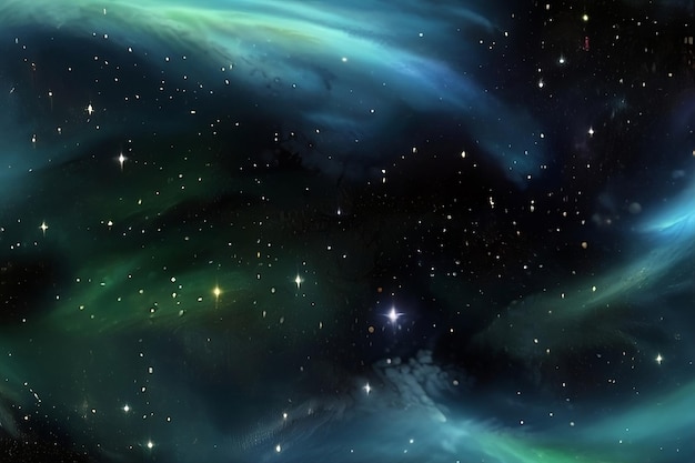 Nebulosas de campo estelar infinito e congestionamento de gás do espaço no Universo Elementos desta imagem fornecidos pela NASA
