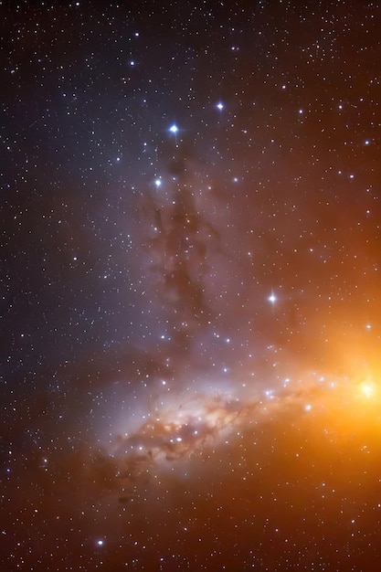 Nebulosas e estrelas universo de fundo cósmico com galáxias nebulosas e estrelas