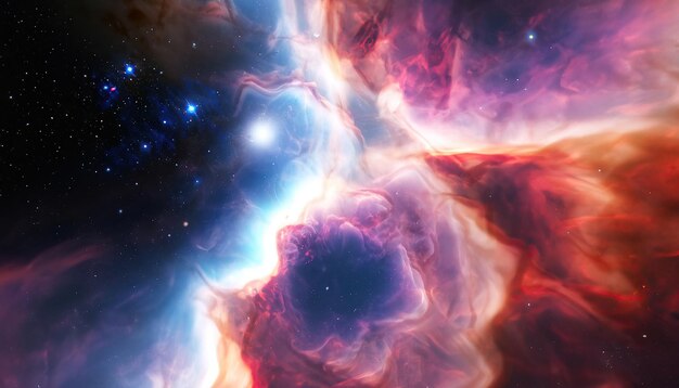 Nebulosas en planetas del espacio exterior y galaxia