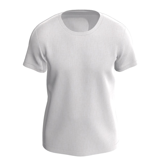 Neck Männer 3D T-Shirt Mockup Crew
