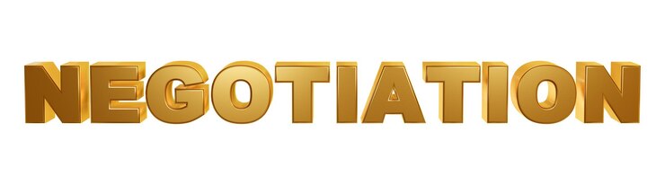 Foto negociación texto dorado tipografía logotipo moderno 3d metálico efecto dorado brillante