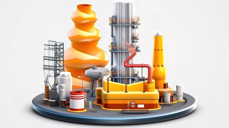 Negocio de la industria del gas de petróleo Color brillante ultra realista Generativo Ai